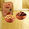 AWANI TRENDS Rakhi Gift For Brother Gold Plated Ganesh Rakhis with Almonds and Cashew Gift pack Dry Fruits Combo - Rakshabandhan Gift Combo (Cashew & Almonds) view 3