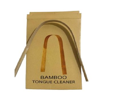 BAMBOO HAAT Natural Bamboo Tongue Cleaner, Sustainable Oral Care Tool for Fresh Breath (Pack of 5)