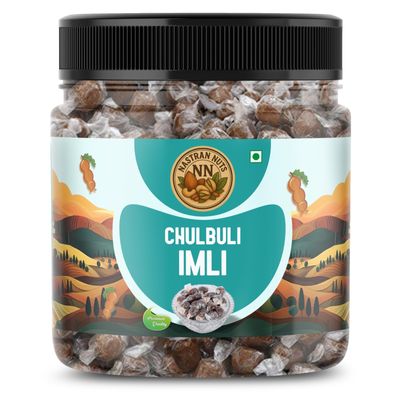 NASTRAN NUTS Chulbuli Imli | Spicy & Tangy Tamarind Candy | Khatta Meetha Desi | Gluten-Free & Vegan | Childhood Favorite | Traditional Indian Masala Snack (250g)
