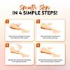 Fabskin Wax Strips for Women for Waxing 140 Pcs | Large Non Woven Hair Removal Plain Strips - White view 3