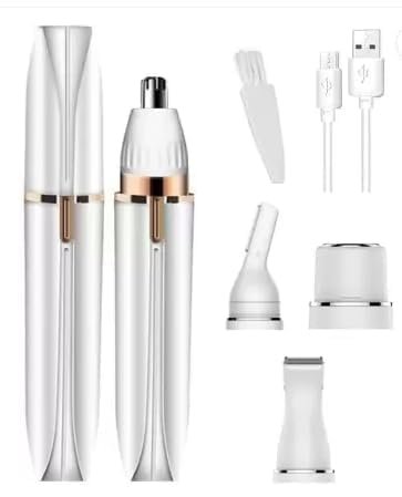 Dkriva Portable Facial Hair Remover  USB Rechargeable Face Epilator For Women, Painless Mini Face Hair Remover, Eyebrow Trimmer, Lip And Chin Hair Removal Machine (1 PCS)