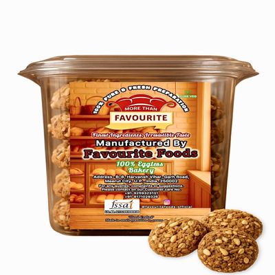Favourite Foods Multigrain Cookies, 250g, made with Multigrain Flour and Mix Seeds, 100% Eggless and healthy
