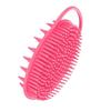 2-in-1 Silicone Body Scrubber and Scalp Massager, Bath and Shampoo Brush, Pink view 1