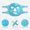 ACHARAJ Face Ice Pack, Reusable Hot & Cold Ice Face Mask, Gel Compress for Helping with Puffy Eyes and aiding in Conditions of Swelling, Facial Spa Cooling Mask for Women and Men (1 pcs) (Blue) view 3