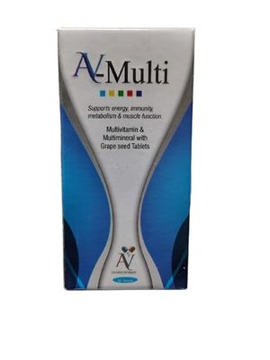 AV-Multi Multivitamin & Multimineral Tablets with Grape Seed Extract Supports Energy, Immunity, Metabolism & Muscle Function 30 Tablets