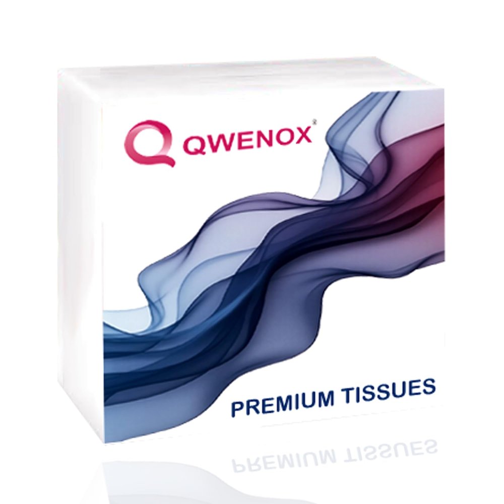 Amazon Brand QWENOX Tissue Paper Napkins for Dining Table - (Pack of 1 (50 Pulls))