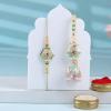 FlowerAura Premium Floral Bhaiya Bhabhi Rakhi With Paan Raisins & Hazelnut Rocks With Roli & Chawal - Rakhi For Bhaiya Bhabhi, Brother, Sister-In-Law, Cousins & Raksha Bandhan Gift view 3
