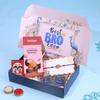 FlowerAura Premium Raksha Bandhan Hamper Include Designer Mandala Rakhi, Almonds Rocks Chocolate, Roli Chawal & Rakhi Card In Box - Rakhi Gift for Brother, Bhai, Bhaiya & Cousins view 1