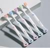 AASHRIT 2 in 1 Soft Manual Toothbrush and Tongue Cleaner Scraper for Men and Women, Kids, Adults-Set of 5 Pcs (Multicolour) view 1