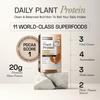 Ace Blend DAILY 20G Vegan Plant Protein Powder (5 Servings) | Raw Chocolate | 4 Vital Greens, 4 Antioxidants, 3 Probiotics | Blended for All Men & Women | 100% Gut Friendly view 3