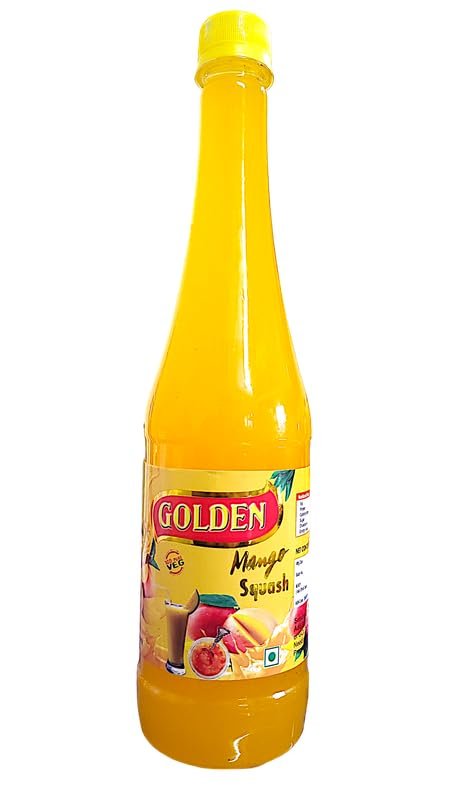 Golden Orange & Mango Squash Combo: Authentic Fruit Concentrate, Delicious, Juicy Summer Drink, Natural Flavors - Refreshing Treat!|1300ml