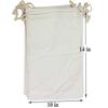 Birdbrid Cotton Muslin Bags 10x14 Inch | Reusable Product for Vegetables & Grocery | White Cloth Storage Pouches with Drawstring | Washable Eco-Friendly Bags (Pack of 8) view 2