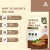 AKRIZA Painless Herbal Wax Powder for Hair Removal - 125g | For Women & Men | Quick & Easy Use on Hands, Legs, Underarms, Bikini & Intimate Areas | No Chemicals, No Irritation, All Skin Types (125 Gm, Sandalwood) view 2