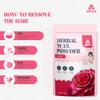 AKRIZA Painless Herbal Wax Powder for Hair Removal - 125g | For Women & Men | Quick & Easy Use on Hands, Legs, Underarms, Bikini & Intimate Areas | No Chemicals, No Irritation, All Skin Types (125 Gm, Rose) view 2
