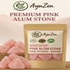 AyuZen Alum Stone Red/Pink Fitkari 500 Grams | Natural | Phitkari for Shaving, Face, Skin, Water Purification, Vastu & Plant Use view 3