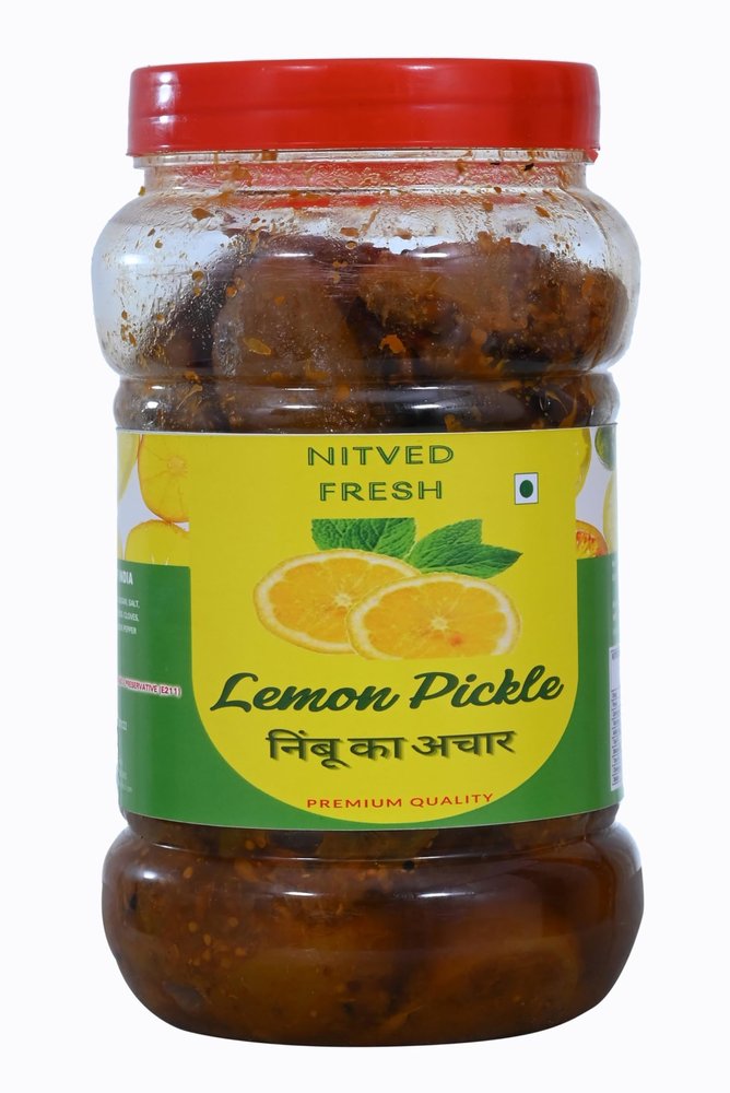 NITVED FRESH Lemon Pickle Homemade Tasty & Sour Khatta Nimbu Ka Achar (800 gms)