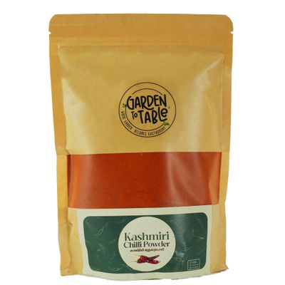 Garden to Table Kashmiri Chilli Powder, Premium Byadagi Chilli, No Preservatives, 250g