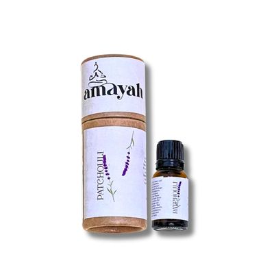 Amayah Patchouli Essential Oil for Aromatherapy & Glowing Skin  15ml