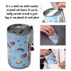 30-Pieces Mini Wet Wipes Tissue in Cartoon Printed Tin Soda Can for Cleaning Face Body for Kids Girls Men Women, Wet Wipes Napkin, Portable Tin Wipes, Multicolor (Pack of 1) view 4