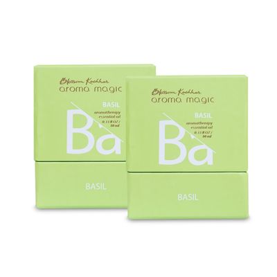 Aroma magic Basil Essential Oil - 10ml Pack of 2