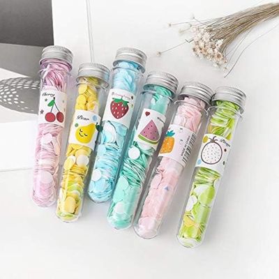 4-Pack Scented Paper Soap for Kids, Adults and Teens - Travel-Friendly Paper Soap Tube for Travel, School - Disposable Hand Wash Sheets, Compact, Portable, Gentle on All Skin Types (4)