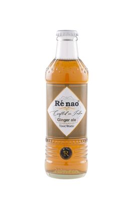 Re'nao Tonic Water Ginger Ale 250ml Premium Mixer, Best Paired with Vodka & Whisky (Pack of 6)
