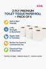 KMI 2 Ply Premium Toilet Tissue Paper Roll  Pack of 6 Roll In 1 | Soft & Absorbent | Septic Safe | Bathroom Tissue for Home & Commercial Use | Unscented | Skin-Friendly Toilet Paper view 4