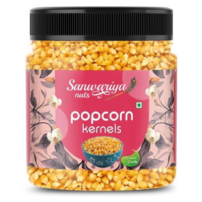 Popcorn Seeds & 100% Popping Kernels 200Gm- Butterfly Popcorn kernels, Corn Kernels, Pop-Corn makka (Makai) (200 Gram)