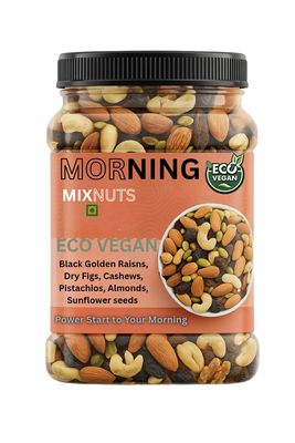 Eco Vegan mix nuts Dry fruits, morning snack, Snack Boost  Packed with Plant Power, 1kg