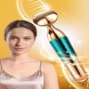 3-in-1 Electric Face Massager, Deep Cleansing and Skin Firming,Multi-Functional Beauty Device, Gold-Green view 2