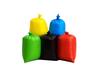 ECOLEAF Bio-Hazard/Bio-Medical Waste Bag | Red, Green, Black, Yellow, Blue Combo Pack of 25 (19 x 21 Inch) | 120+ micron Non-Chlorinated High Grade Hospital Printed Bio-Waste Bags view 1