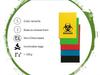ECOLEAF Bio-Hazard/Bio-Medical Waste Bag | Red, Green, Black, Yellow, Blue Combo Pack of 25 (19 x 21 Inch) | 120+ micron Non-Chlorinated High Grade Hospital Printed Bio-Waste Bags view 3