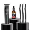 Beardo Italian Beard Combo | Godfather Beard Oil+ Ape-X Prime 3-in-1 Trimmer + Styling Tool | Precision Grooming Kit for Men | Clean Cheek Line, Jawline & Styling Tool - Set of 3 view 1