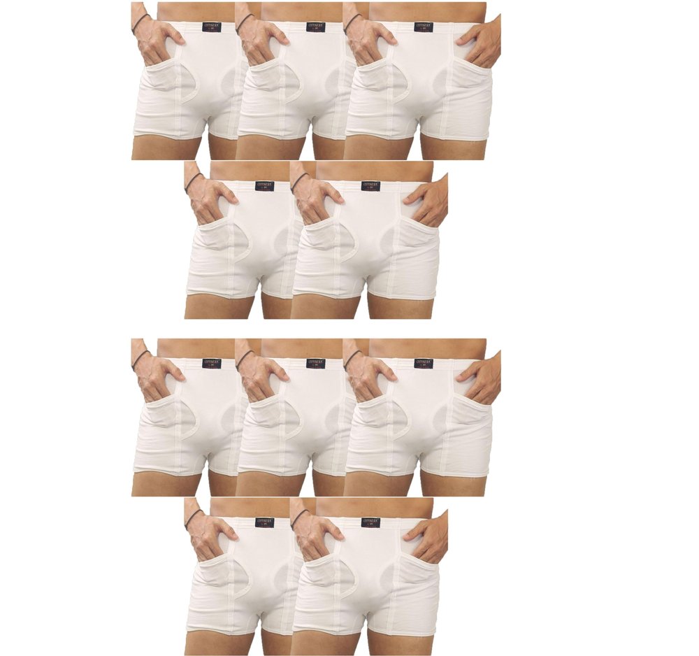 Cupatex Men's Cotton Underwear Trunks | Soft, Breathable & Comfortable Boxer Briefs White