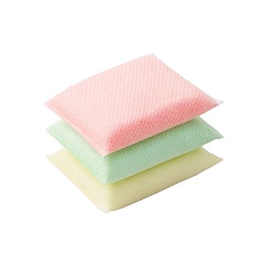 InteRES Non-Scratch Multicolor Scrubber Sponges Heavy Duty, Stain-Splitting, Reusable Cleaning Pads for Kitchen Utensils & Surfaces (Pack of 6)