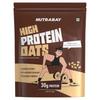 Nutrabay High Protein Oats - 750g, Dark Chocolate Raisin | 30g Highest Protein Oats Ever with Whey Protein Concentrate & Pea Protein Isolate | Zero Added Sugar view 1