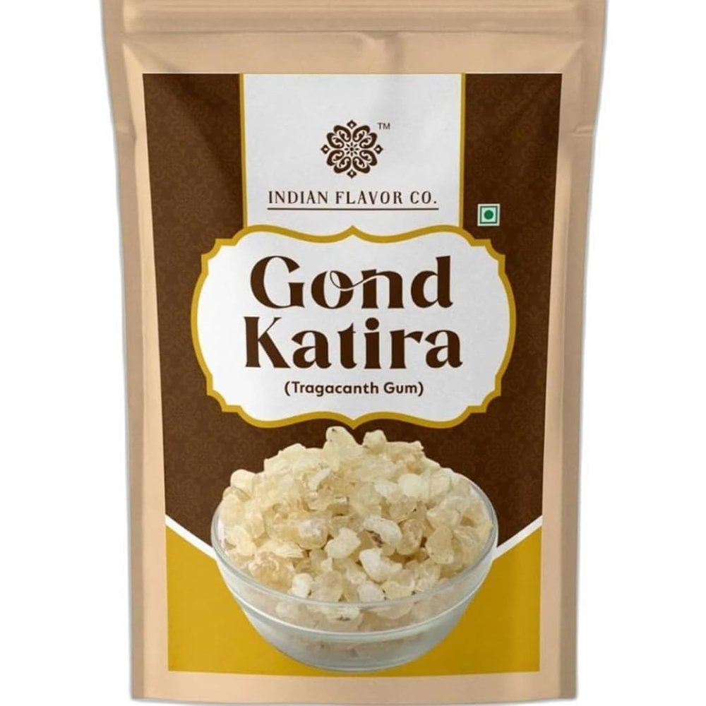 Indian Flavor Co. Gond Katira 300g | Pure & Organic Edible Tragacanth Gum | Natural Cooling Herb for Laddus, Sharbats, Falooda & Ayurvedic Wellness
