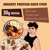 Nutrabay High Protein Oats - 50g, Dark Chocolate Raisin | 30g Highest Protein Oats Ever with Whey Protein Concentrate & Pea Protein Isolate | Zero Added Sugar view 2