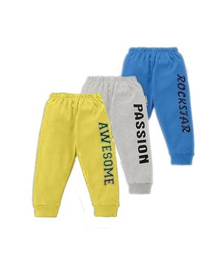 Ephemeral Boys Regular Fit Mid Rise Cotton Printed Track Pants Trackpants (Assorted Prints) (7-10 Years)_Pack of 2 Multicolour