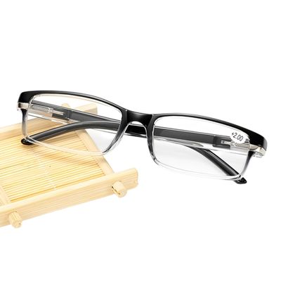 +2.50 Black Classic Reading Glasses Lightweight, Eye-Friendly, and Stylish for Men & Women, Comes with a Protective Case