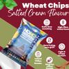 NoHo Wheat Chips | Salted Cream (Pack of 4)| Healthy Baked, Not Fried | No Maida, No Palm Oil | Europe Cream & Salt Inspired | Evening Snacks for Adults & Kids view 2