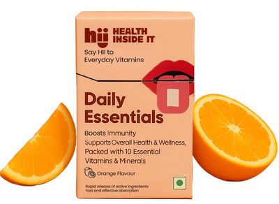 HII LIFESCIENCE Daily Essential Multivitamin | Comprehensive Vitamin & Mineral Blend | Boosts Immunity, Energy & Overall Health | For all-in-one nutrition and daily energy | Orange flavour | 15 Strips