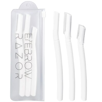 Eyebrow Razor for Women & Men - 3 Pcs Face Razor with Precision Blades for Eyebrow Shaping, Facial Hair Removal & Dermaplaning - Painless, Gentle, and Reusable Shavers with Protective Cover