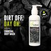 Aviitum Charcoal Body Wash 200ml, Detoxifying & Deep Cleansing Shower Gel, Paraben & Sulphate Free, For Men & Women, Dermatologically Tested, pH Balanced view 2