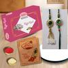 AWANI TRENDS Set of Bhaiya and Bhabhi Rakhis with Sweets Combo - Rakhi for brother with Kaju Katli Gift Pack view 2