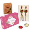 AWANI TRENDS Rakhi Gift with KajuKatli gift pack Rakhi (KajukatliWithRedlumba) view 1