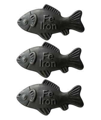 3Pcs Iron Fish, Lucky Iron Fish for Cooking, Ideal for Pregnant Women, Vegans, Athletes, 7x4 cm, 70g