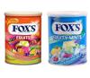 Assorted F'oxs Crystal Clear Fruits Candy | Fruity Mints Candy | 2 x 180 Grams view 1