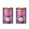 KOKOPO Natural Coconut Cream  Twin Pack (2 x 400ml) | Rich and Pure | Ultra creamy and thick| Lactose-free and vegan| Excellent for desserts, curries and sauces| No added additives or preservatives view 1