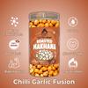 Ajji's Nut Magic Roasted Makhana Combo of Chilli Garlic, Magic Masala and Mint Magic | Flavored Healthy & Crunchy Snacks | Puffed Kernels Fresh Fox Nuts, Ready to Eat | Roasted Flavored Makhana Mix lotus seeds | Savory Snack, Crunchy & Flavorful (Pac view 3